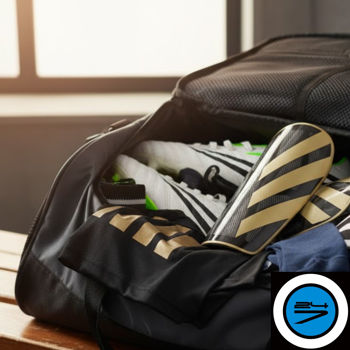 ADIDAS SHIN GUARD SOCCER TIRO LEAGUE BLACK/GOLD (AW25)