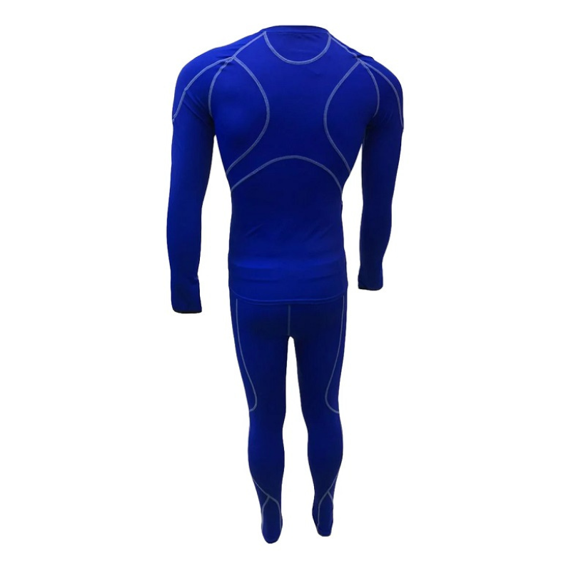 MITZUMA COMPRESSION LONG SLEEVE SET TOP AND PANTS BLU