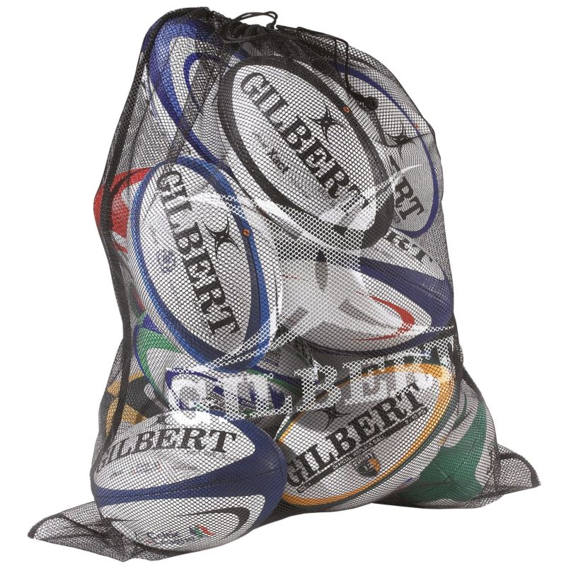 GILBERT BAG 12 BALL FINE MESH BLK