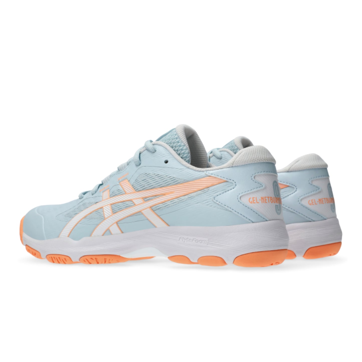 ASICS SHOE G-NETBURNER ACADEMY 9 WN CORAL/GREY (AW24)