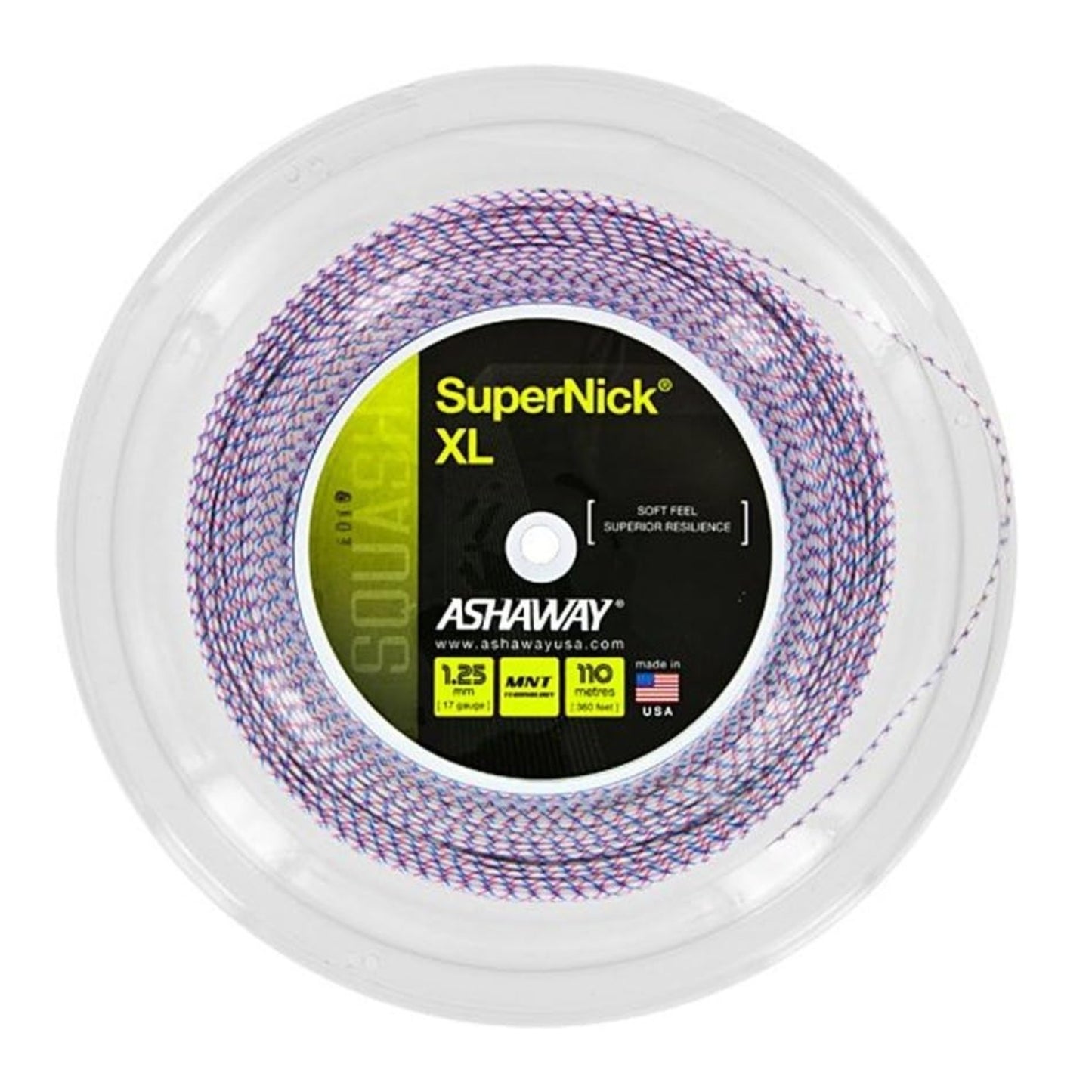 ASHAWAY STRING SQ SUPERNICK XL 17G 1.25MM REEL