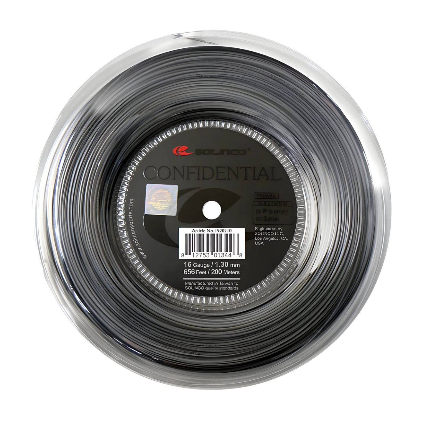SOLINCO STRING CONFIDENTIAL BLK 16G 1.25MM REEL