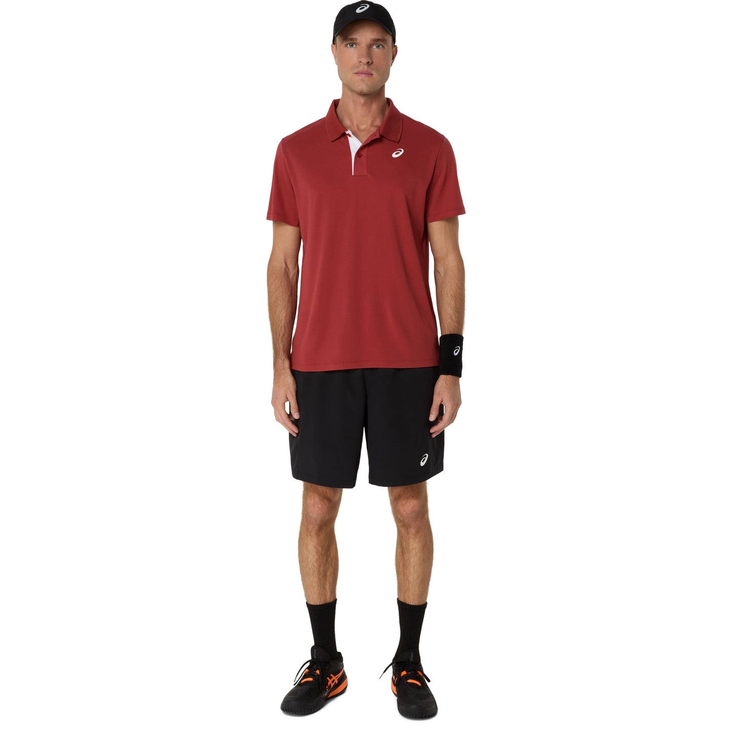 ASICS SHIRT POLO COURT MN BURNT RED (SS25)