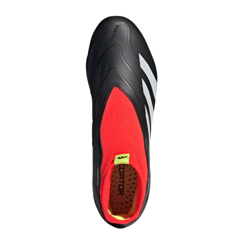 ADIDAS BOOT PREDATOR LEAGUE LACELESS FG CORE BLACK/SOLAR RED (SS24)