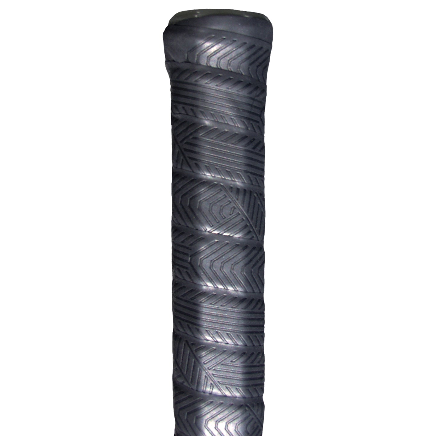 Black textured grip on a white background
