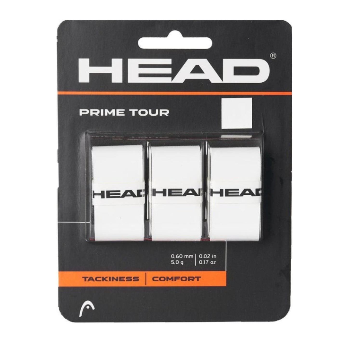 Pack of Head Prime Tour tennis racket overgrips on a white background