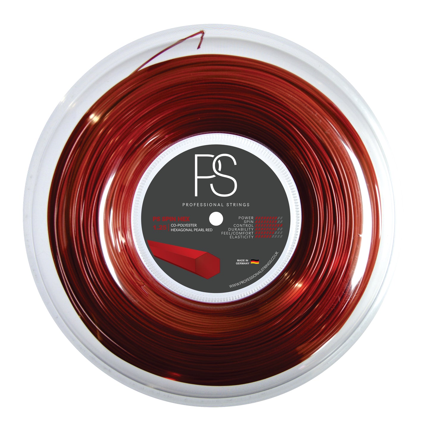 PRO STRING SPIN HEX RED 1.25MM REEL