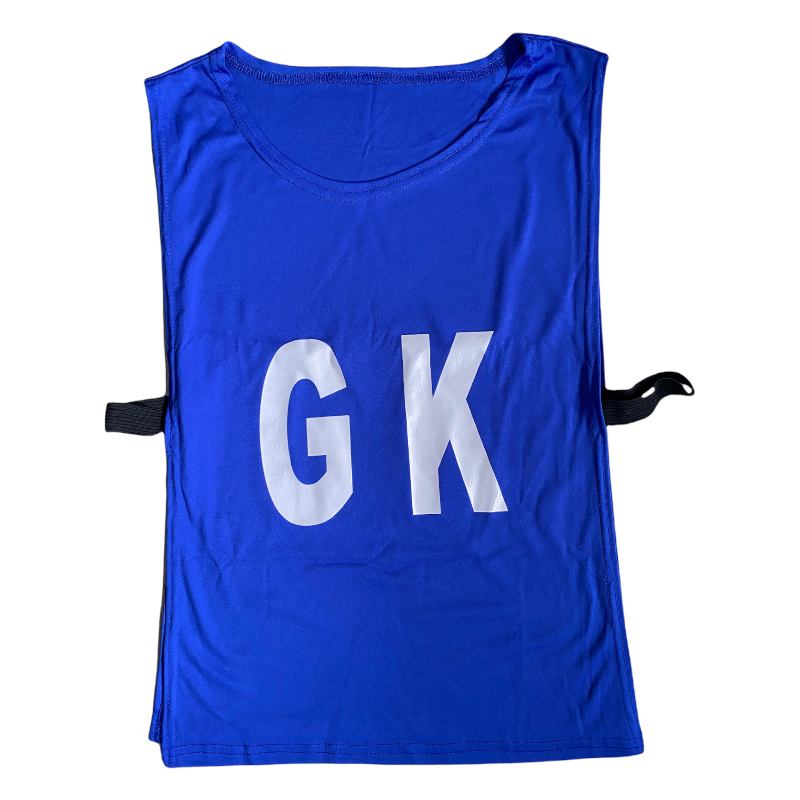 CHS BIB VEST NB C15 2SIDE NUMBER JNR R/BLU (7)