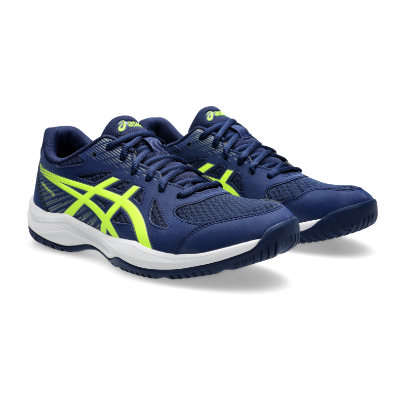 ASICS SHOE UPCOURT 6 MN BLUE/SAFETY YELLOW (AW24)