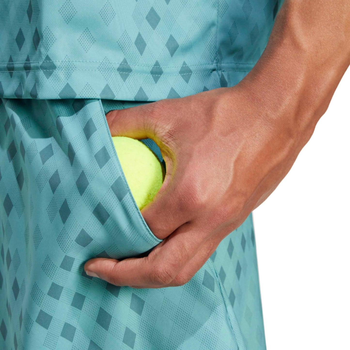 ADIDAS SHORT CLUB CLIMACOOL GRAPHIC 7INCH MN POWER TEAL/PRELOVED TEAL (AW25)