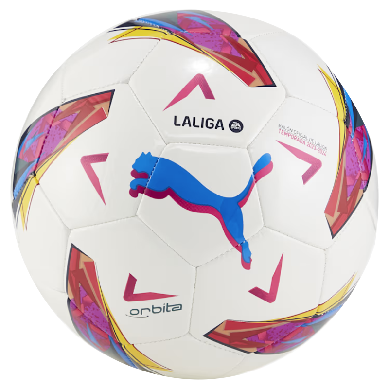 PUMA BALL SOCCER ORBITA LALIGA 1 MS WHITE/PURPLE/BLUE (SS24)