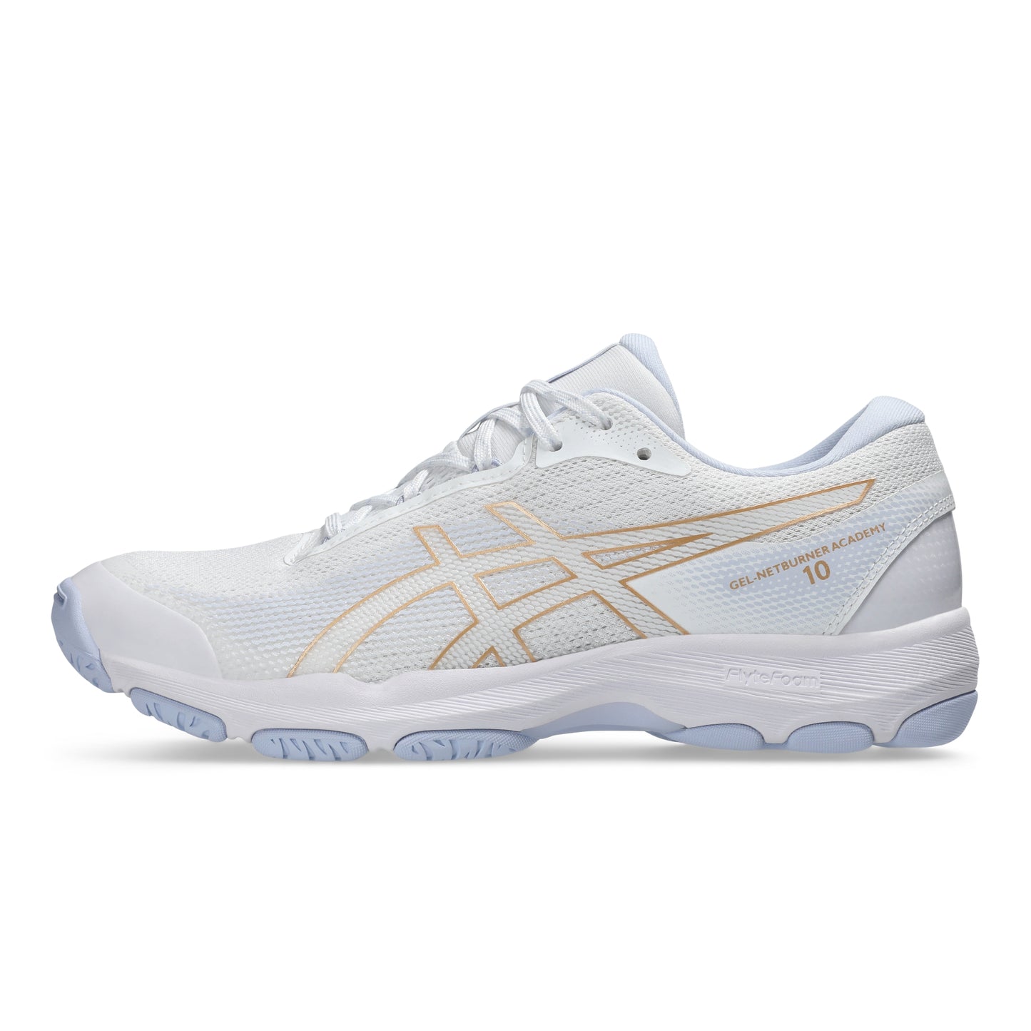 ASICS SHOE G-NETBURNER ACADEMY 10 WN WHITE/CHAMPAGNE (AW25)