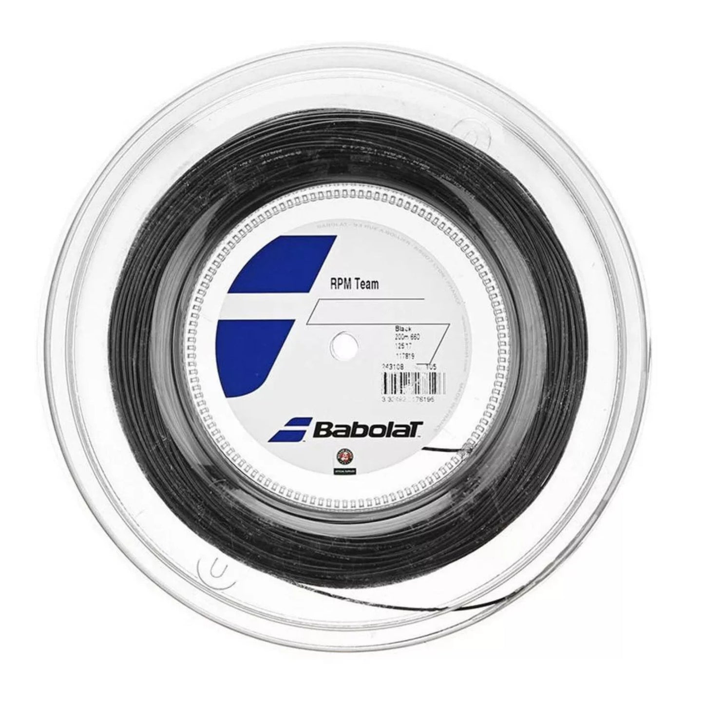 BABOLAT STRING RPM TEAM BLK 17G 1.25MM REEL