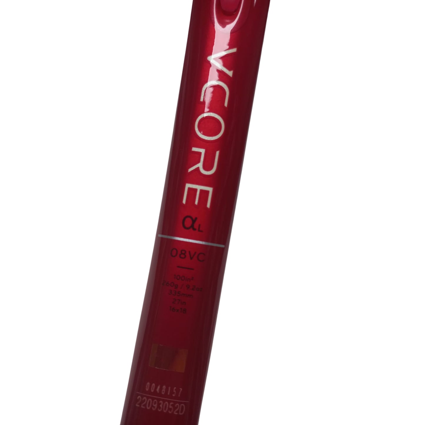 YONEX RACKET VCORE 08 ALPHA L 100 260G 16X18 RUBY RED