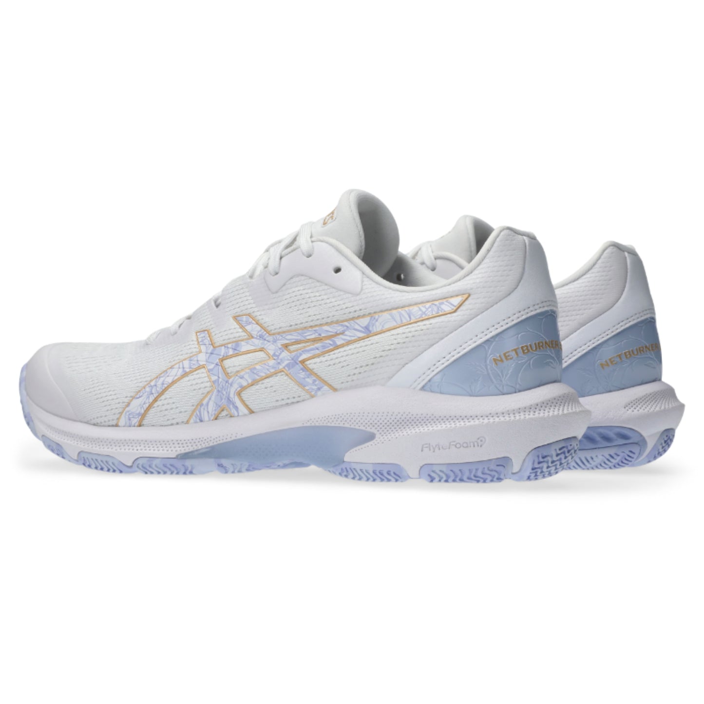 ASICS SHOE NETBURNER SHIELD FF WN WHITE/BLUE FADE (AW25)