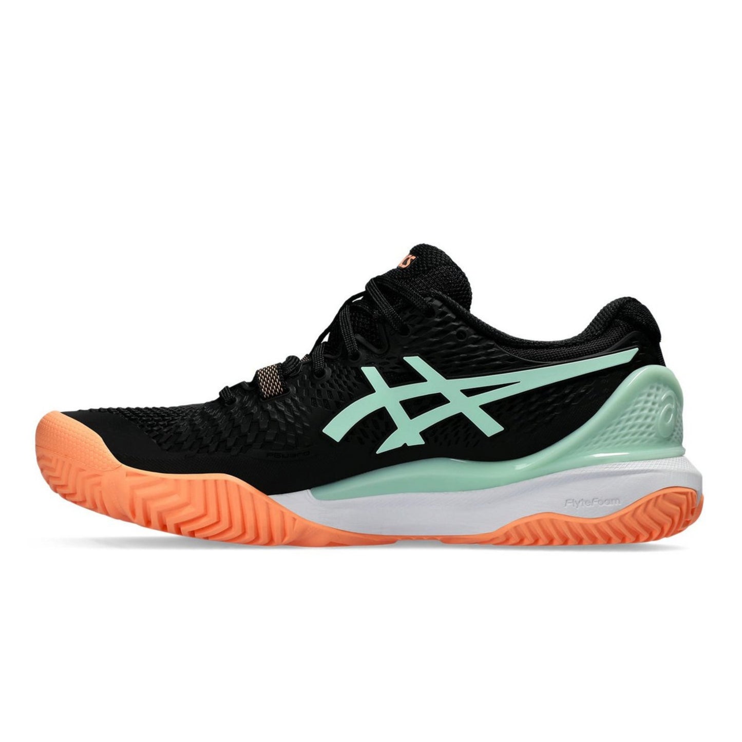 ASICS SHOE G-RESOLUTION 9 PADEL WN BLACK/MINT TINT (SS24) (TBD)