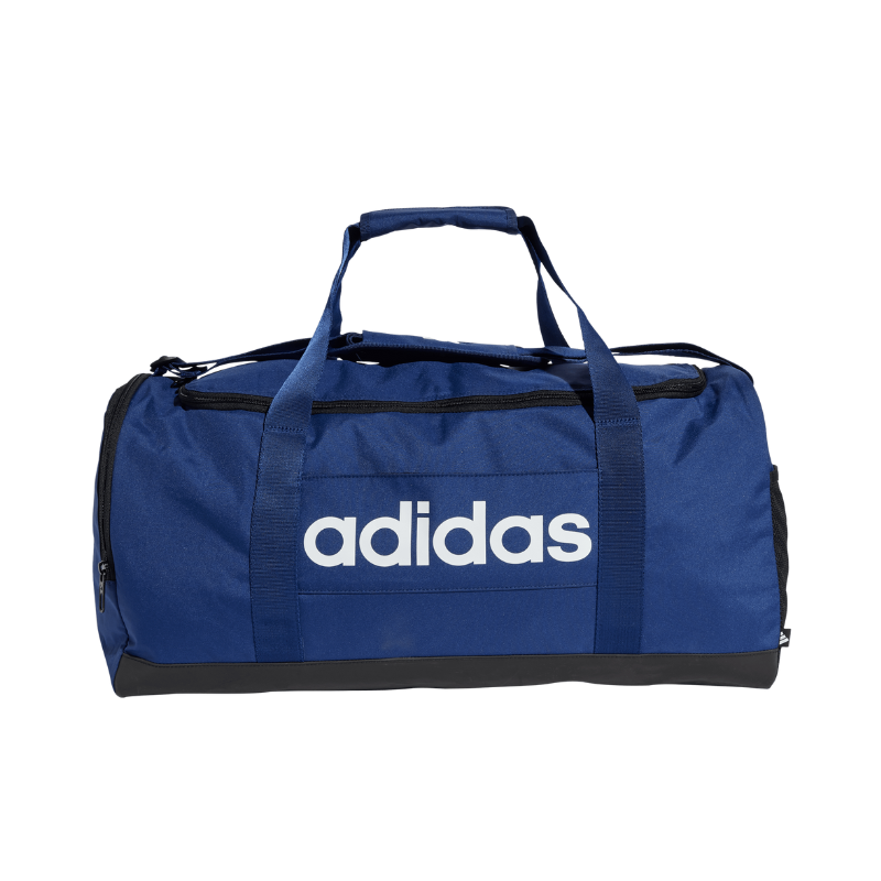 ADIDAS BAG DUFFLE LINEAR MEDIUM DARK BLUE/WHITE (AW25)