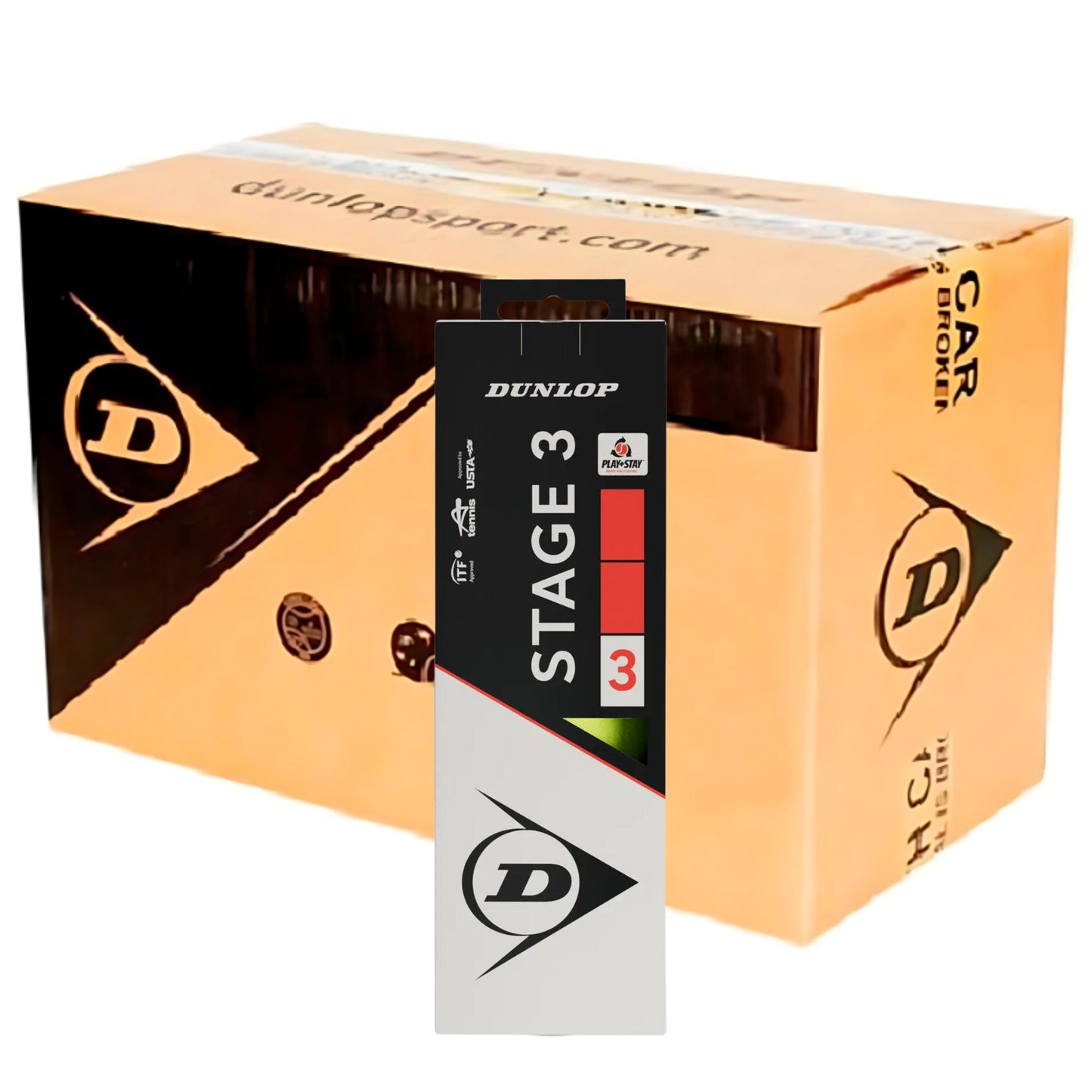 DUNLOP BALL TENNIS STAGE 3 RED / BOX (72)