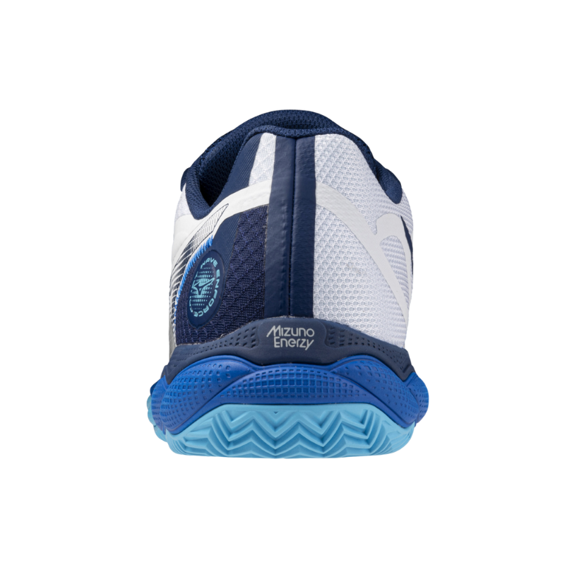 MIZUNO SHOE WAVE ENFORCE COURT WHITE/ESTATE BLUE (AW24)