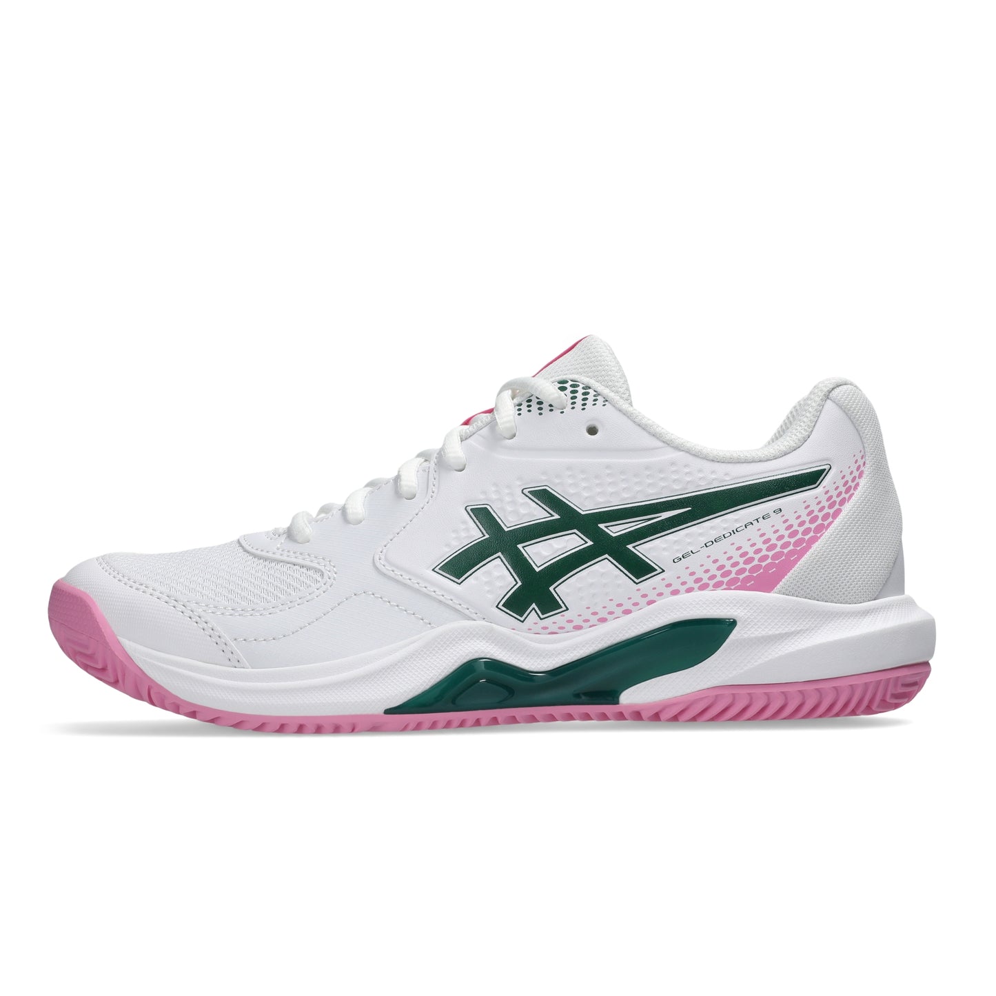 ASICS SHOE G-DEDICATE 9 PADEL WN WHITE/JEWEL GREEN (AW26)