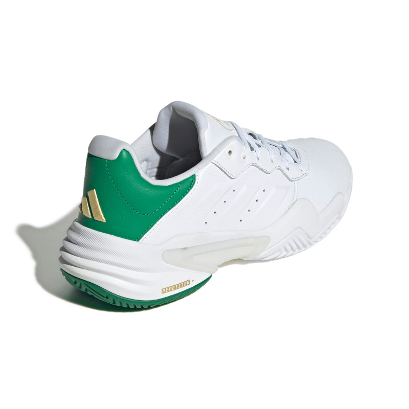 ADIDAS SHOE BARRICADE 13 LEATHER MN METALLIC/WHITE/GREEN (AW25)