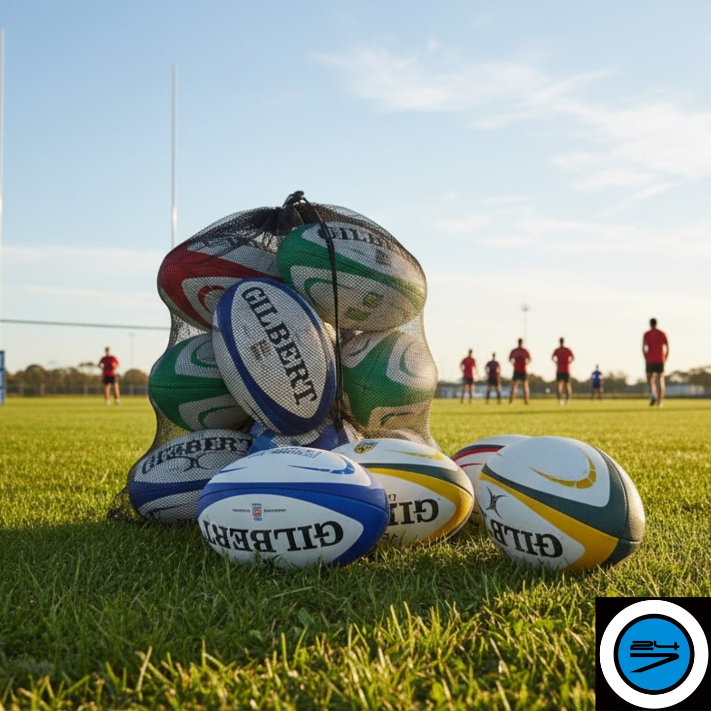 GILBERT BAG 12 BALL FINE MESH BLK