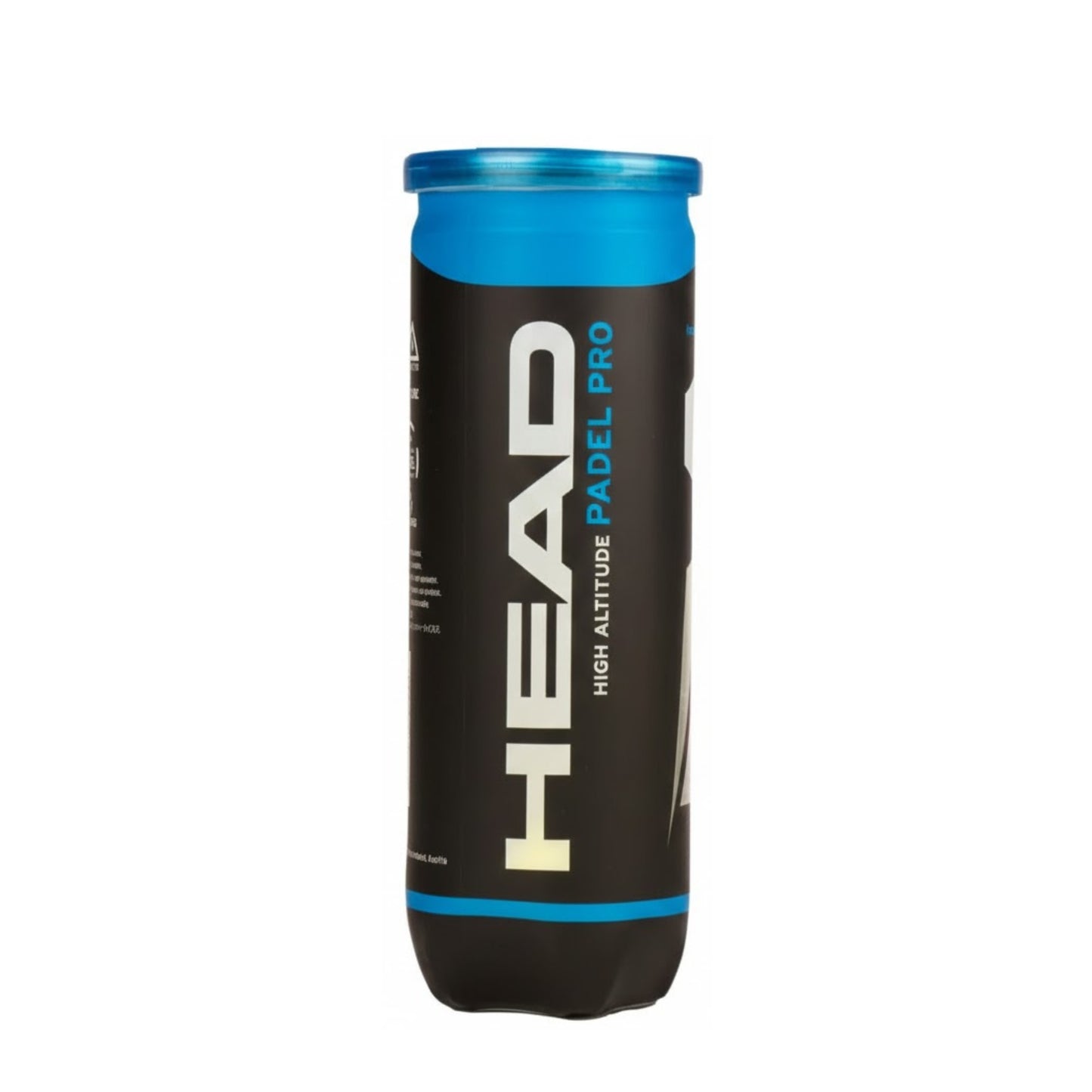 Tub of HEAD High Altitude Padel Pro tennis balls on a white background