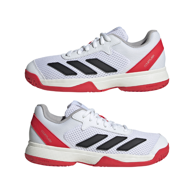 ADIDAS SHOE COURTFLASH KID CLOUD WHITE/LUCID RED (SS25)
