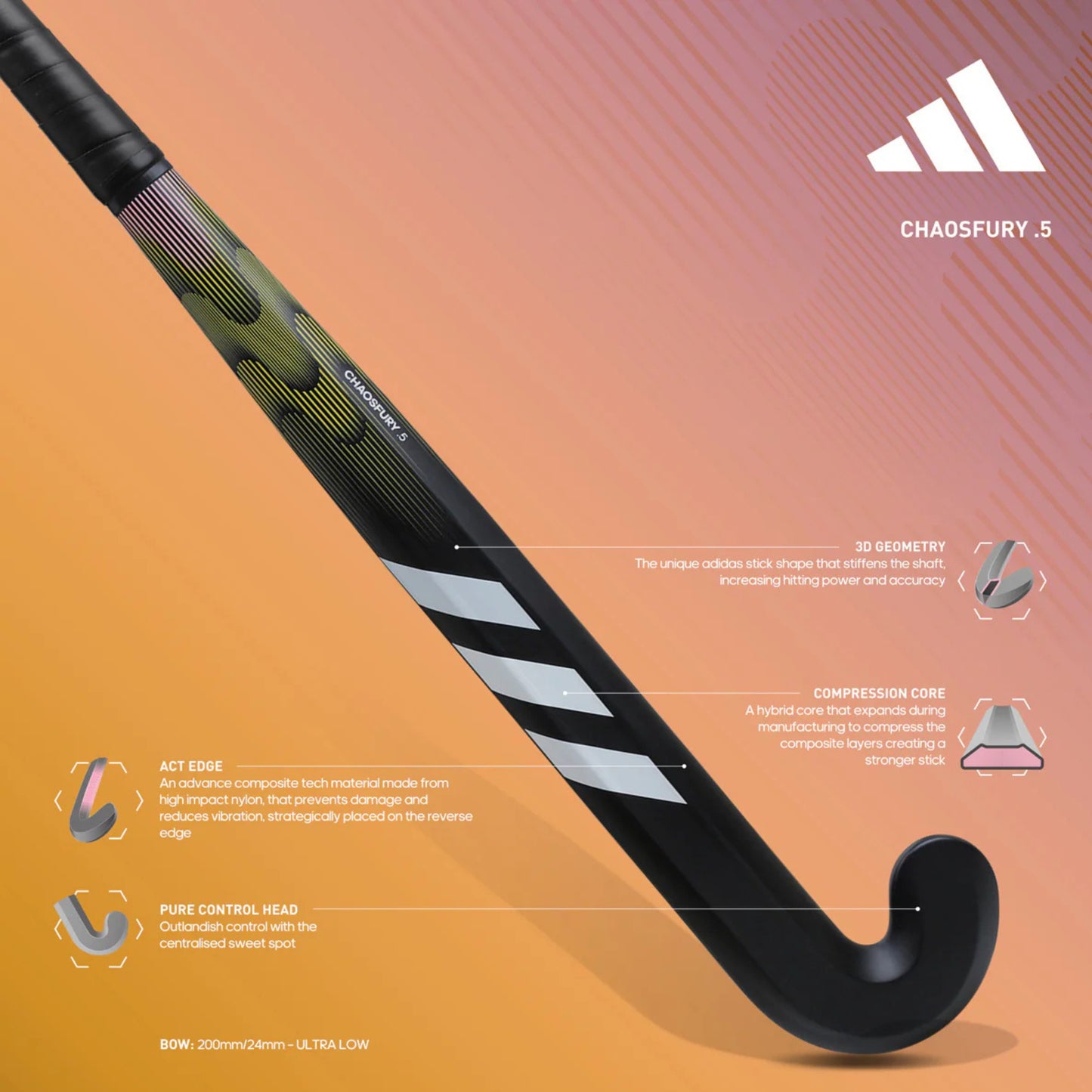 ADIDAS CHAOSFURY .5 EX EXTRA LOW BOW BLACK/SPARK (2025)