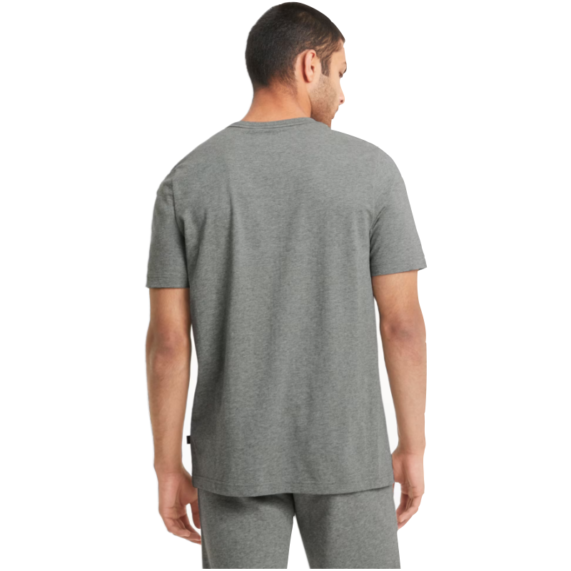 PUMA SHIRT TEE ESS LOGO GRAY HEATHER (AW24)