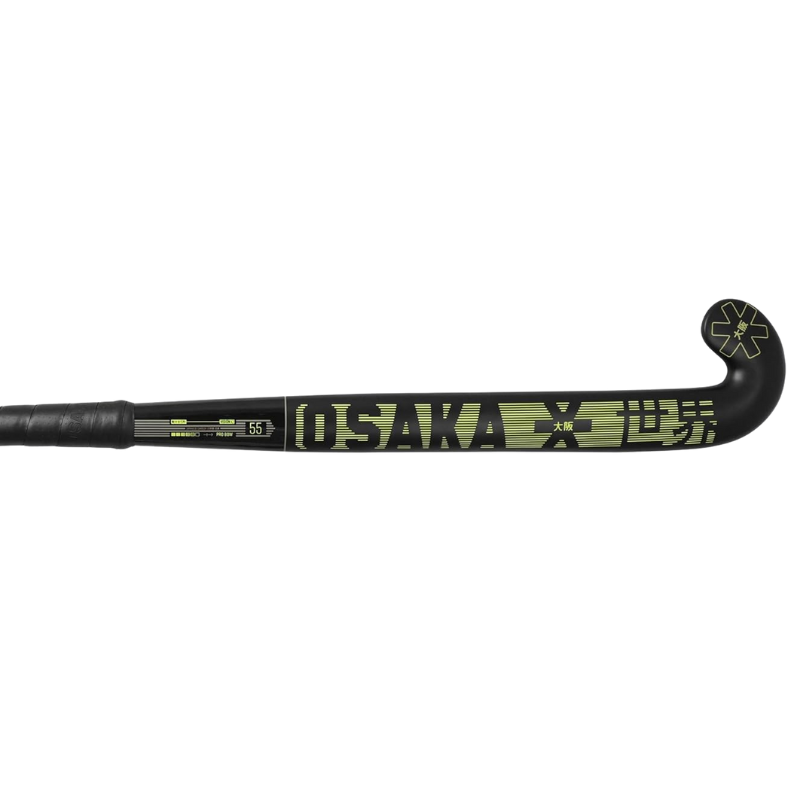 OSAKA HOCKEY STICK VISION 55 PRO BOW BLACK/YELLOW 37.5