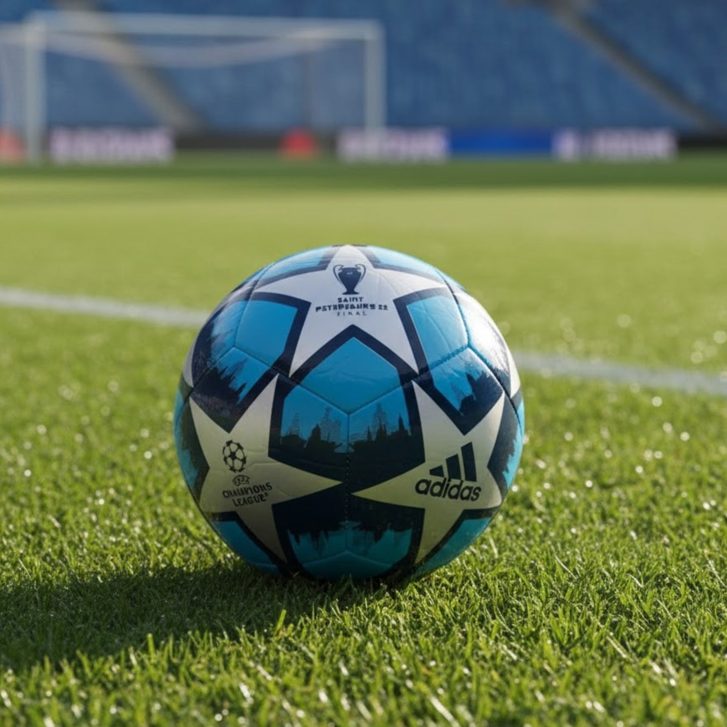 ADIDAS BALL SOCCER UCL CLUB ST PETERSBURG BLU/SIL