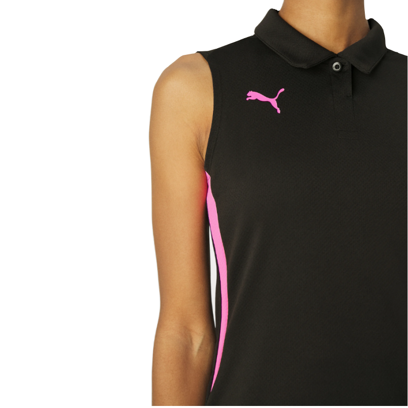PUMA SHIRT TANK PADEL WOVEN BLACK/PINK (AW24)