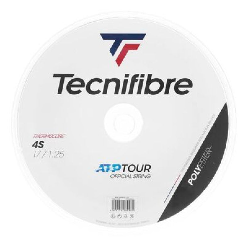 TECNIFIBRE STRING BLACK CODE 4S SQUARE 1.25MM 17G BLK / REEL