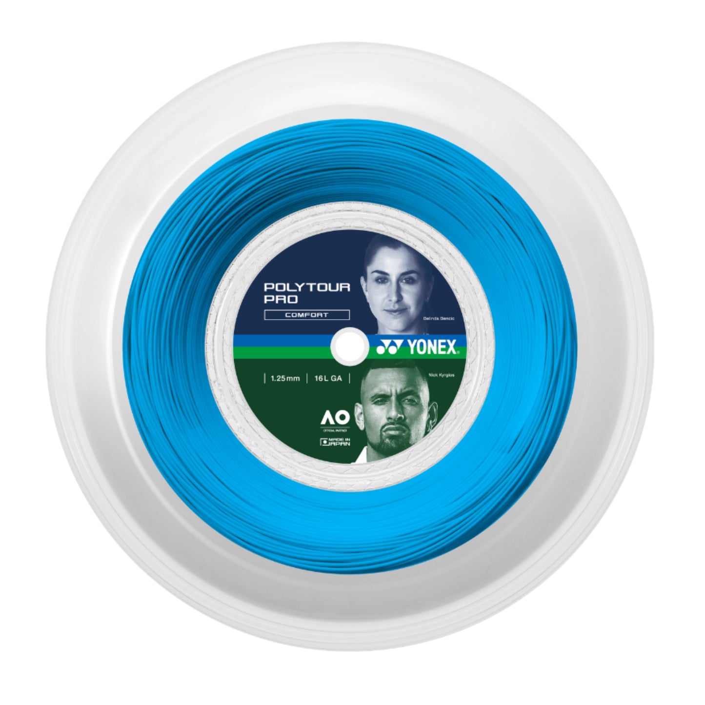 YONEX STRING POLYTOUR PRO 1.25MM 16G FLASH BLUE REEL