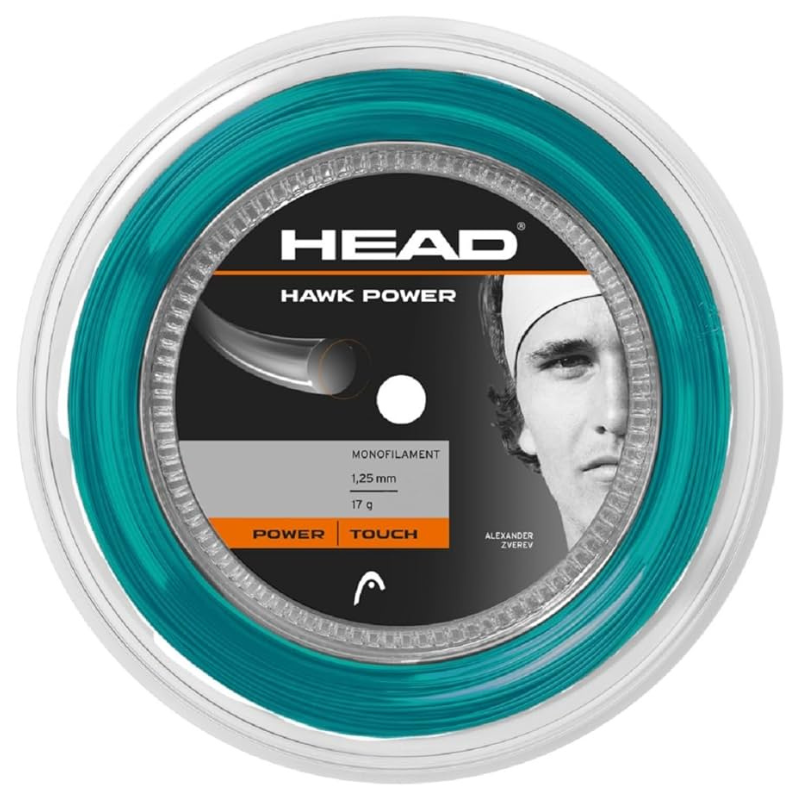 HEAD STRING HAWK POWER 17G 1.25MM PETROL / REEL