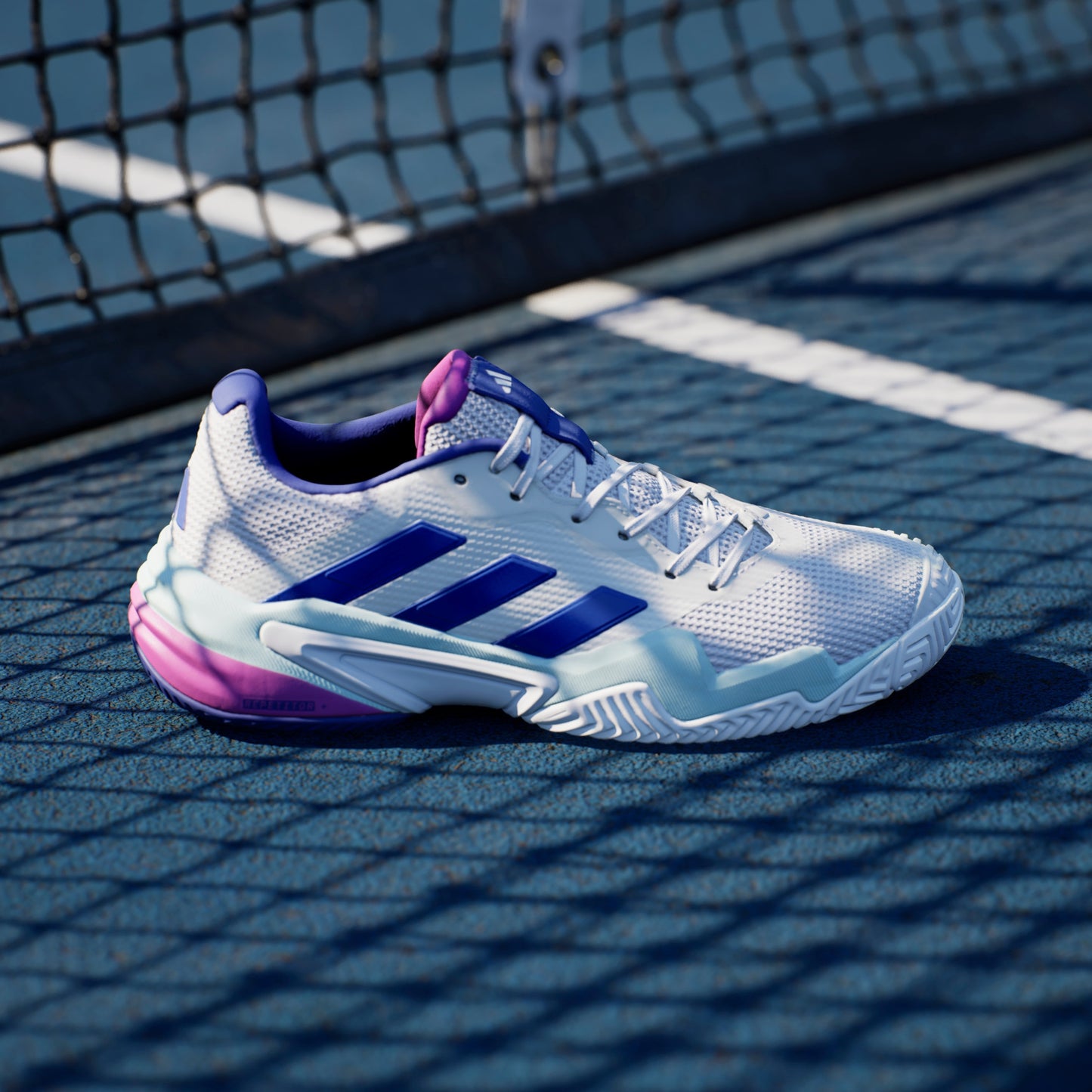 ADIDAS SHOE BARRICADE 13 MN WHITE/LUCID BLUE (AW24)
