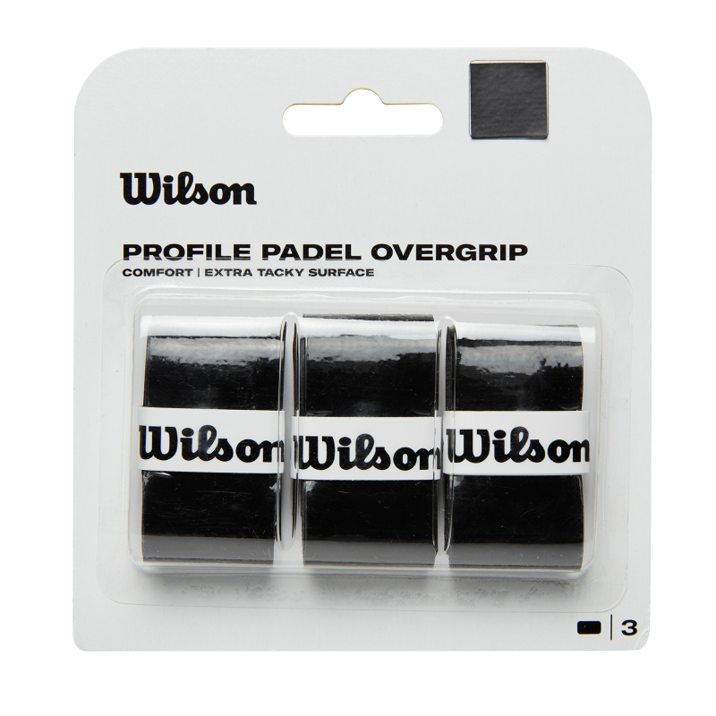 WILSON GRIP OVERGRIP PADEL PROFILE TACK BLK (3)