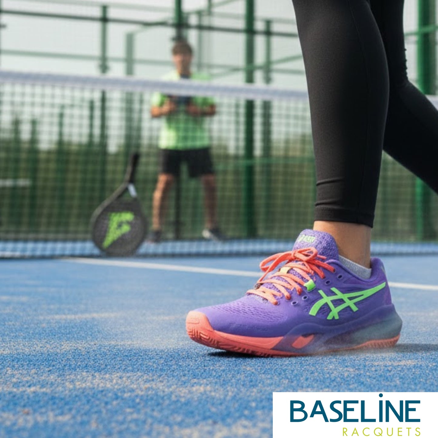 ASICS SHOE G-RESOLUTION X PADEL WN AMETHYST/ILLUMINATE GREEN (SS26)