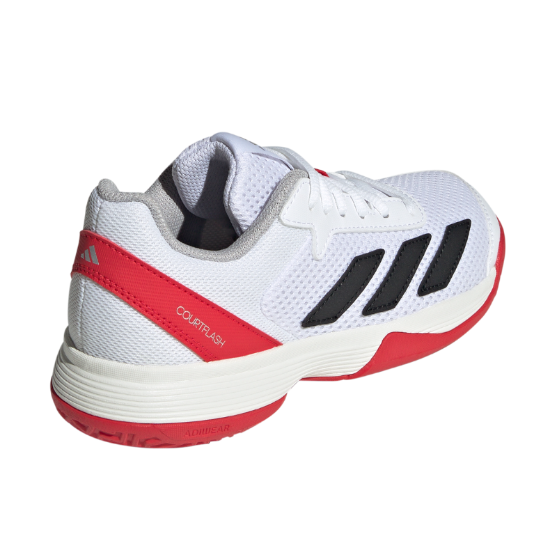 ADIDAS SHOE COURTFLASH KID CLOUD WHITE/LUCID RED (SS25)