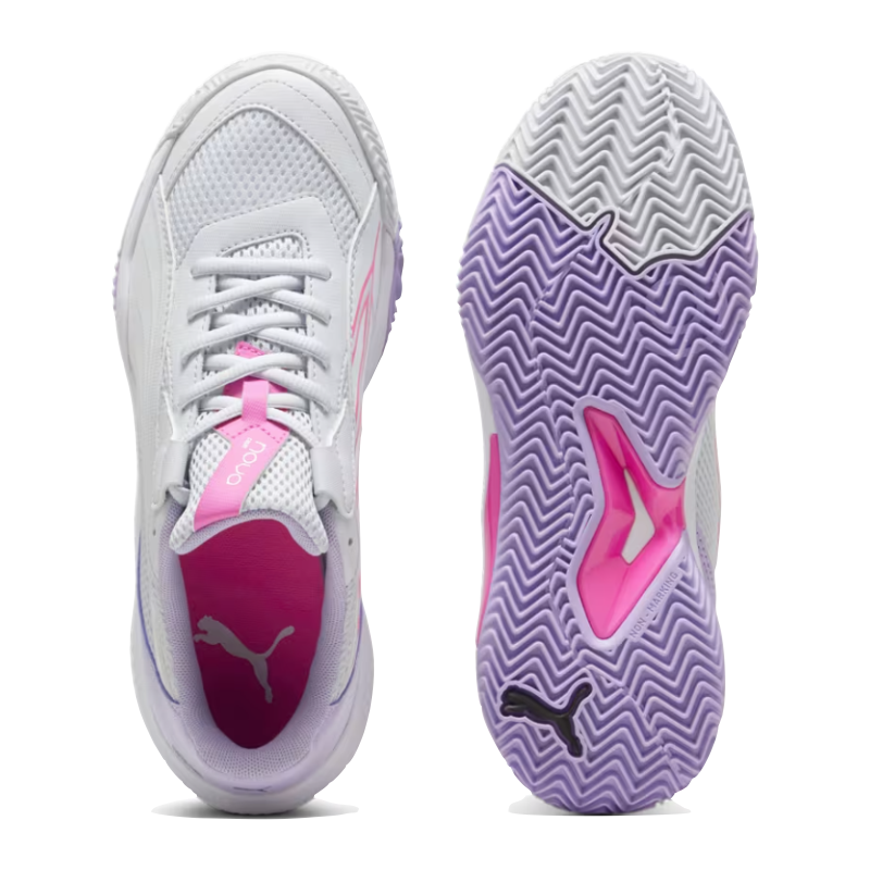PUMA SHOE NOVA COURT WN SILVER MIST/VIVID VIOLET (SS24)