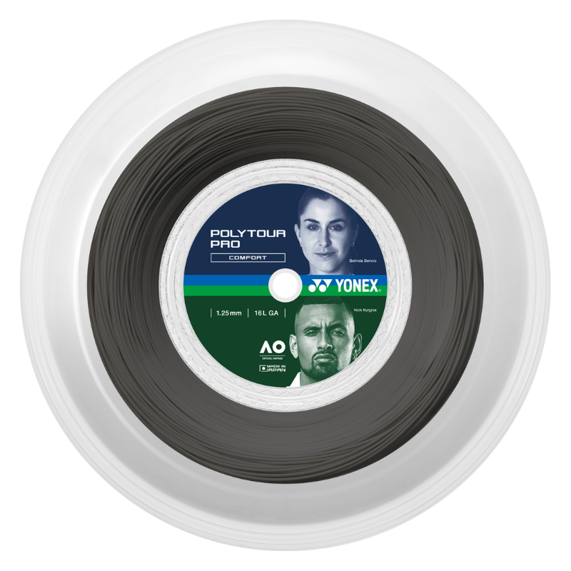 YONEX STRING POLYTOUR PRO 1.25MM 16G GRY REEL