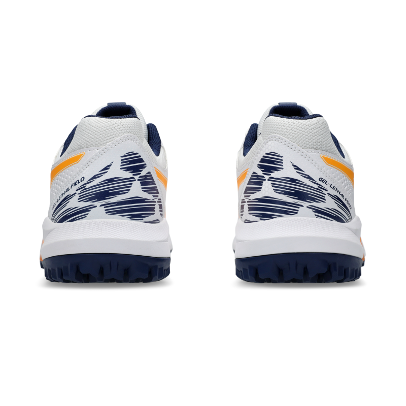 ASICS SHOE HOCKEY G-LETHAL FIELD 2 MN WHITE/STADIUM ORANGE (AW24)