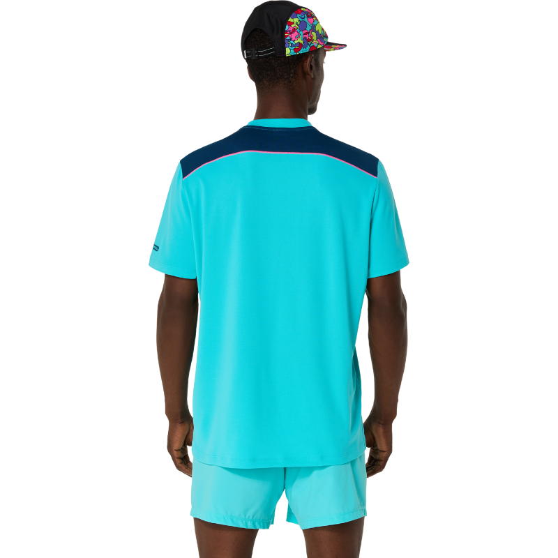 ASICS SHIRT TEE PADEL COURT MN ENERGY AQUA (SS25)