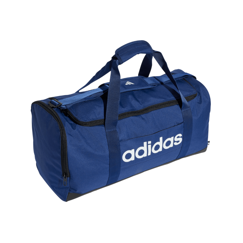 ADIDAS BAG DUFFLE LINEAR MEDIUM DARK BLUE/WHITE (AW25)
