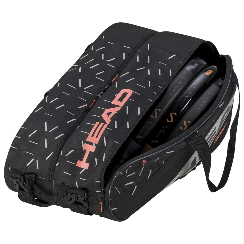 HEAD BAG PADEL TEAM LRG BLACK/CORAL