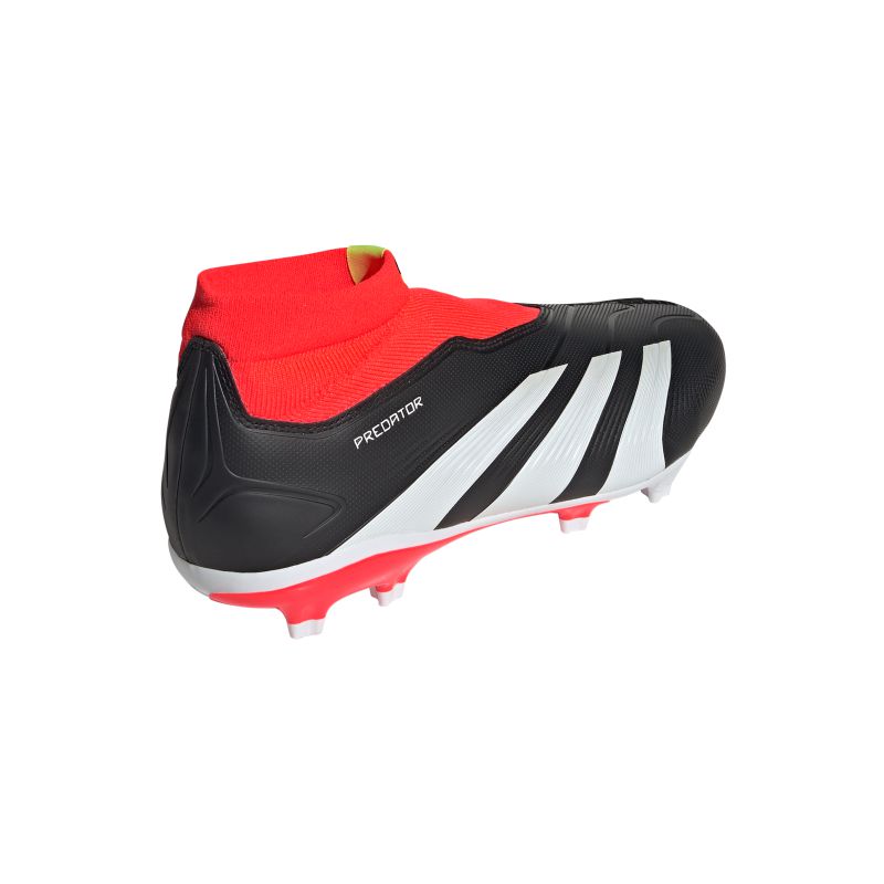 ADIDAS BOOT PREDATOR LEAGUE LACELESS FG CORE BLACK/SOLAR RED (SS24)