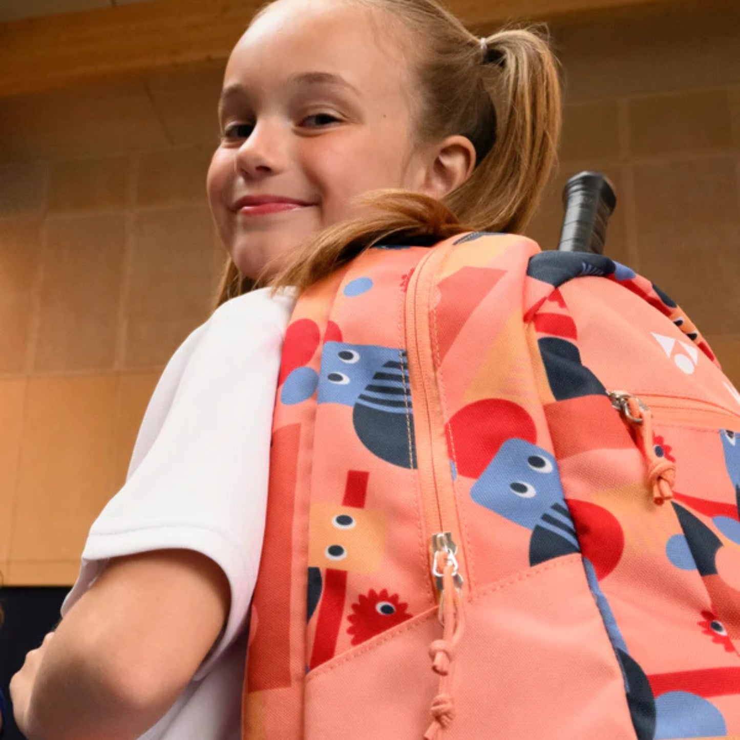 YONEX BAG BACKPACK JUNIOR (22512) CORAL ORANGE