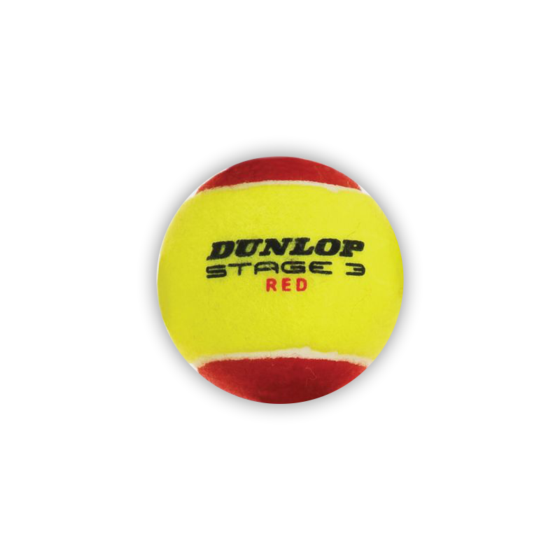 DUNLOP BALL TENNIS STAGE 3 RED / PACK (3)