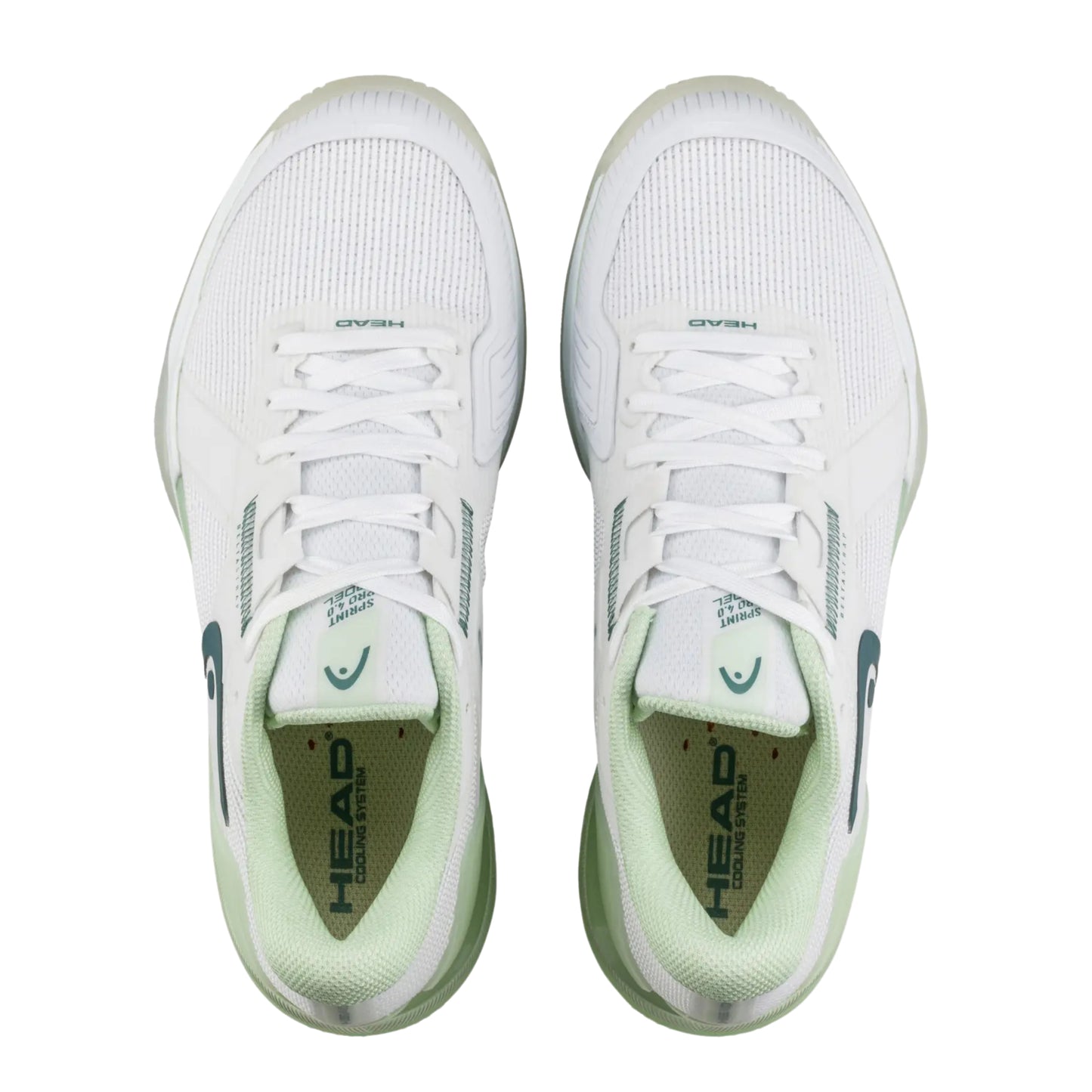 HEAD SHOE SPRINT PRO 4.0 PADEL WN WHITE/LIGHT GREEN (AW25)
